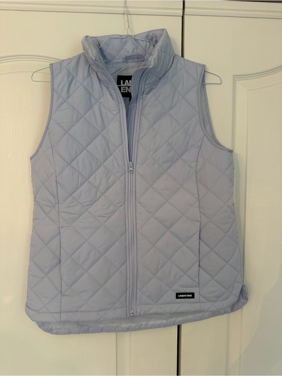 Lands' End Jackets & Blazers - Lands' End Light Lavender Quilted Vest Size S